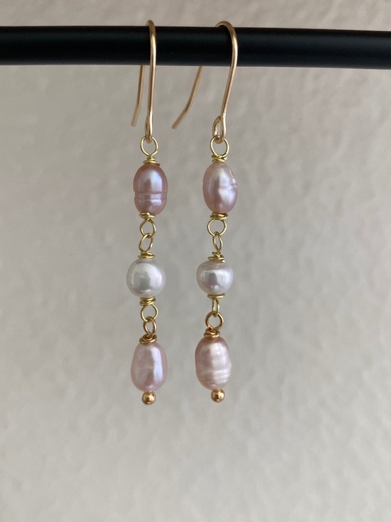 Hand Crafted Jewelry - Handmade Freshwater Pearl Earrings